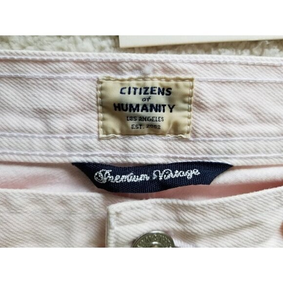 Citizens Of Humanity Abi Zipper Cargo Jeans in Carnation Pink Women's Size 26 - Picture 13 of 16